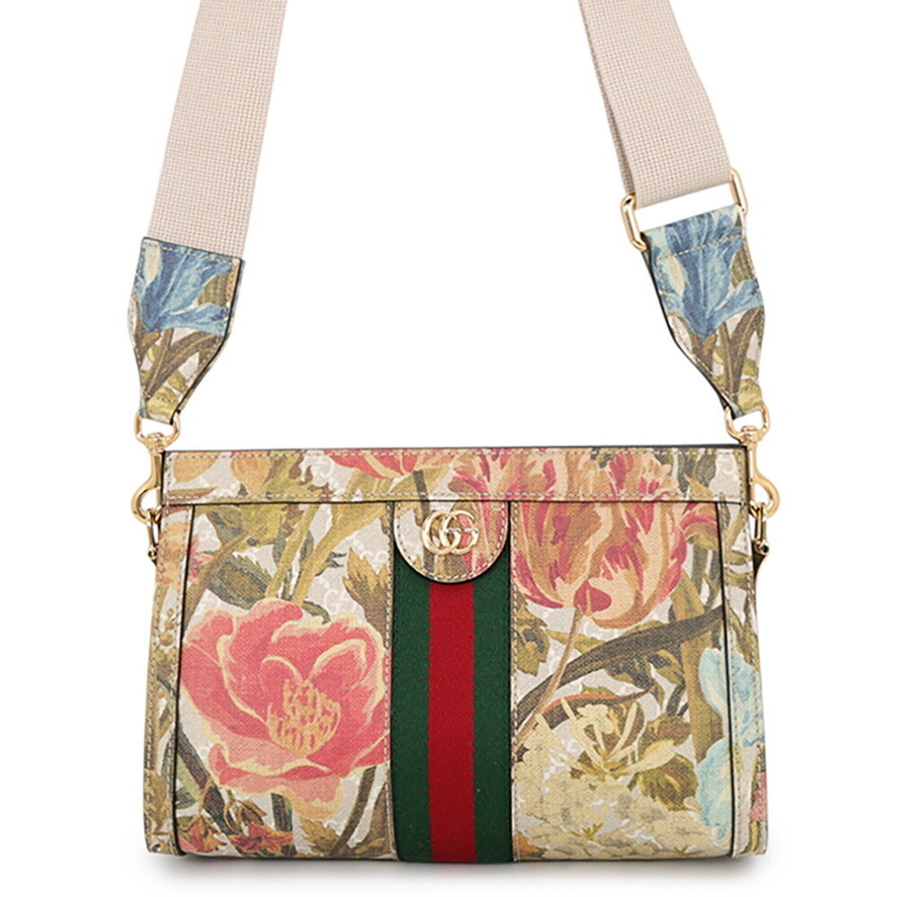 Gucci Shoulder Bag Ophidia Flora Canvas 702200 GUCCI 2-way Handbag